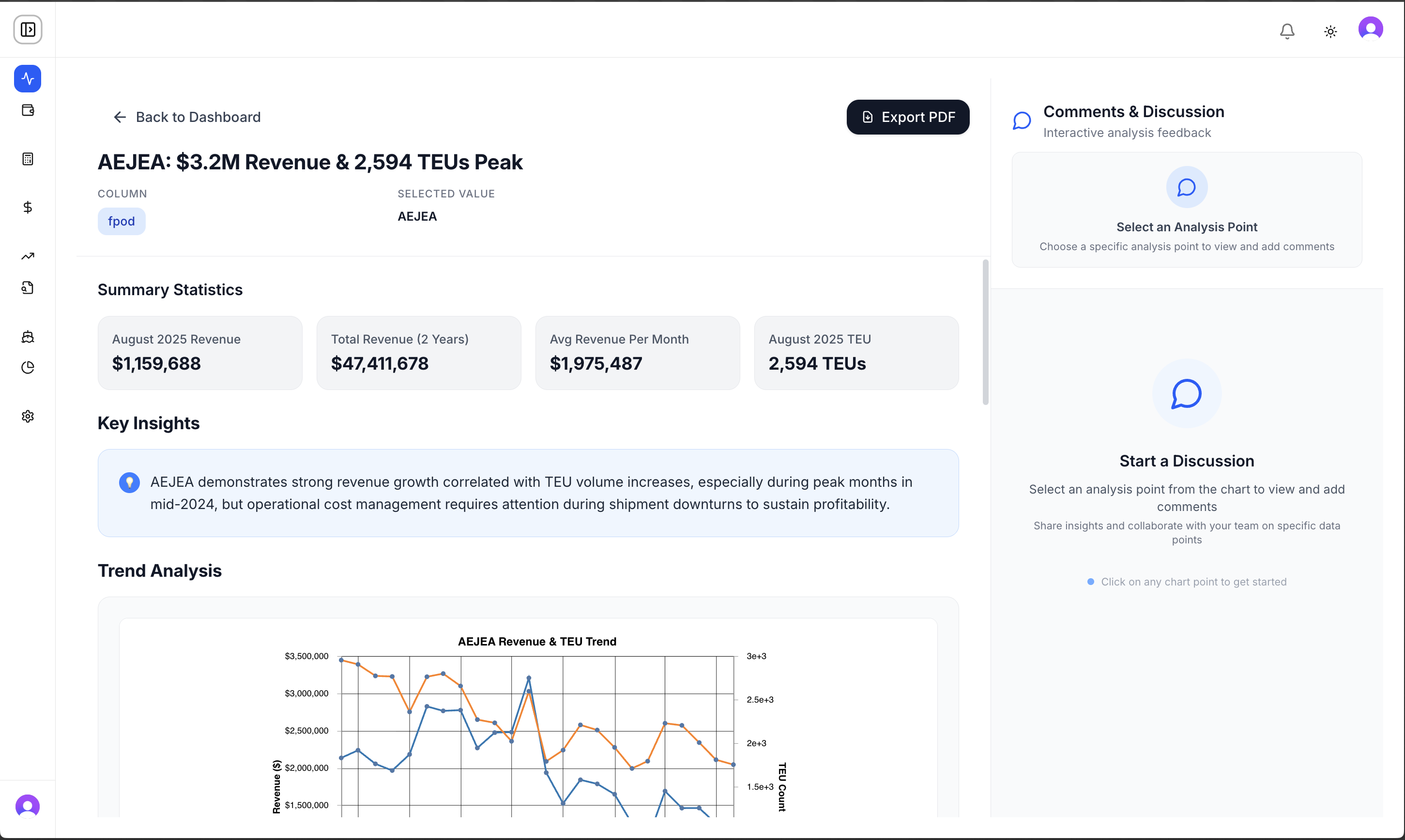 DataSense screenshot 2