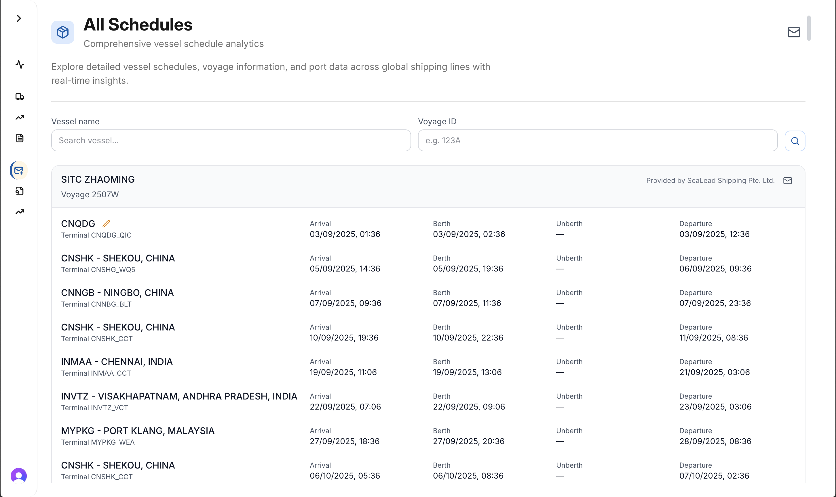 ScheduleSense dashboard